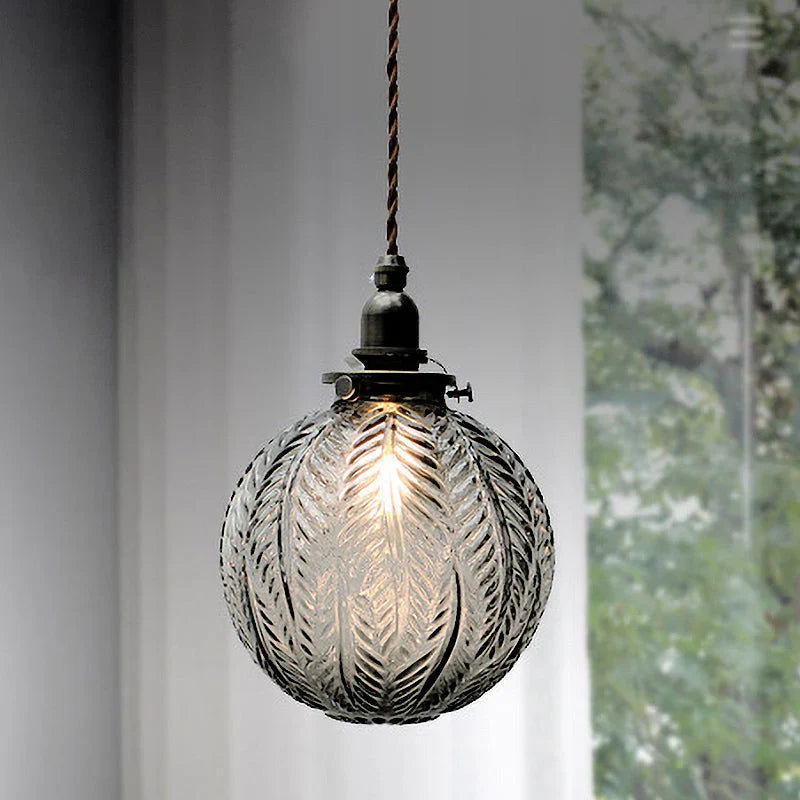 GlowSphere – Vintage glas-kugle pendellampe