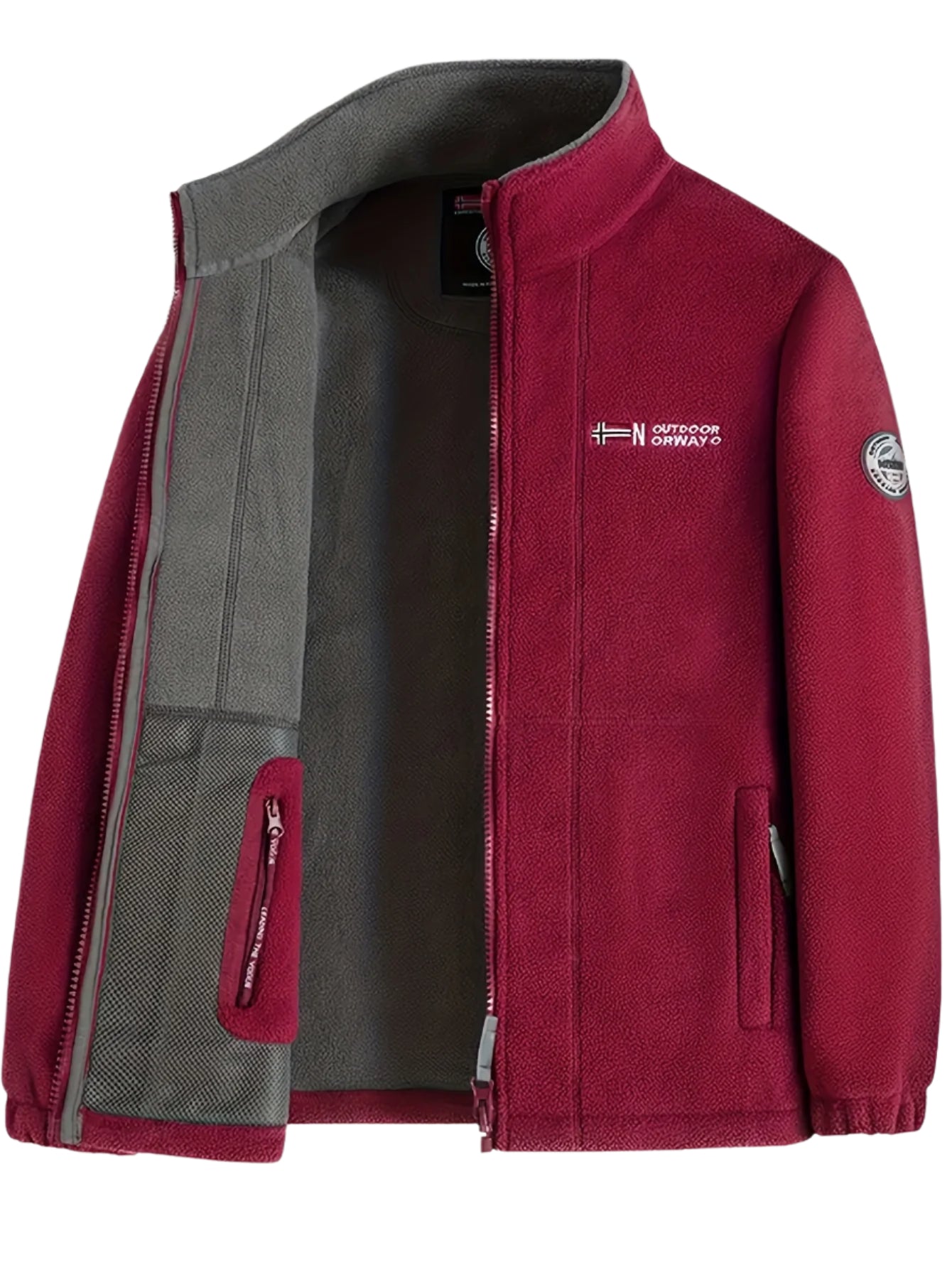 Julius Veste Polaire Outdoor Mand – Blød, Varm & Let med Beskyttende Krave
