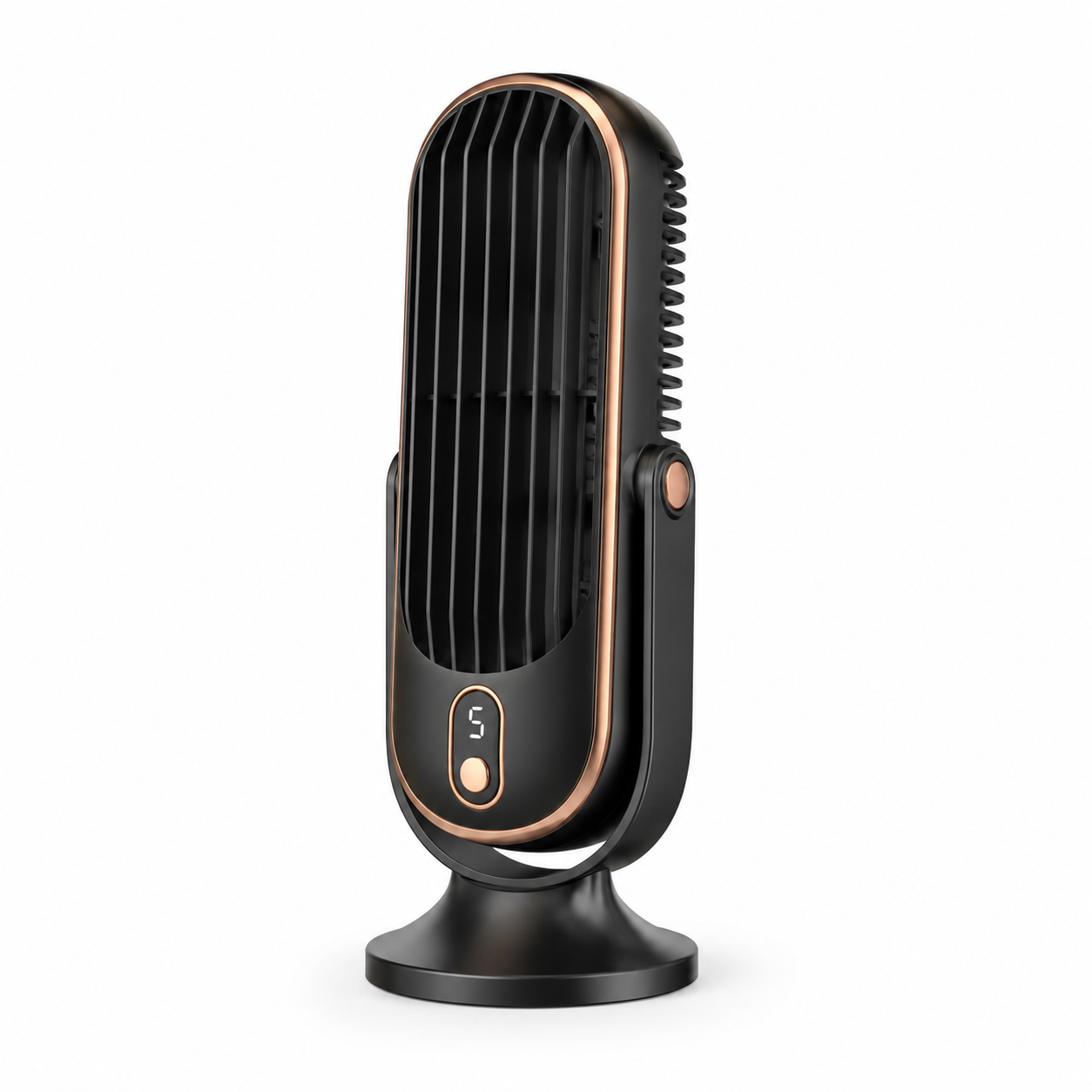 AeroLux Elite Køleventilator | Dobbelt Motor, 720° Rotation, Genopladelig via USB & Ultra Stille for Ultimativ Komfort Overalt