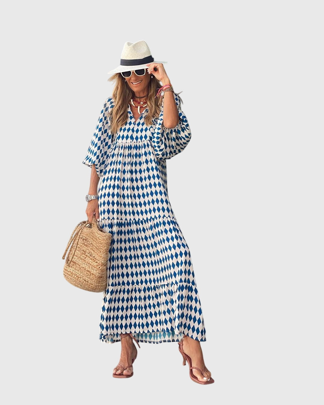 Boho Maxi Kjole – Åndbart Stof & Let Følelse