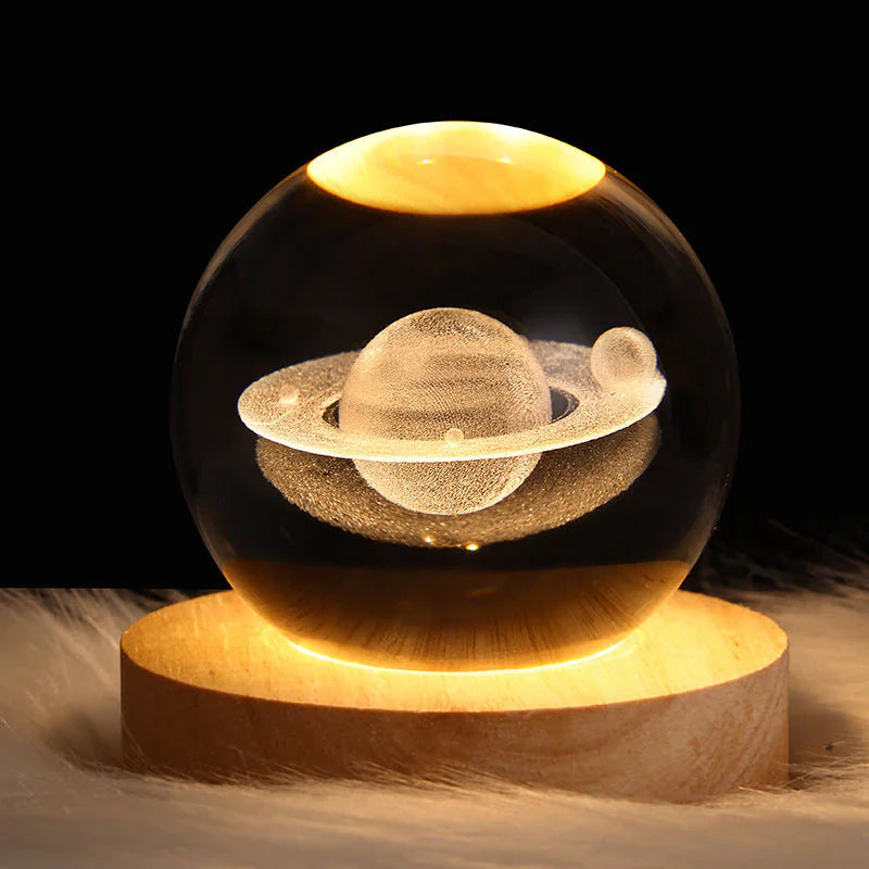 3D Krystal Natlys Romantisk Atmosfære