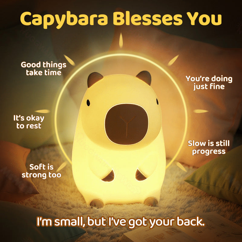 SquishBara | Capybara Squishy Nattelys Ideelt Gave til Alle Aldersgrupper