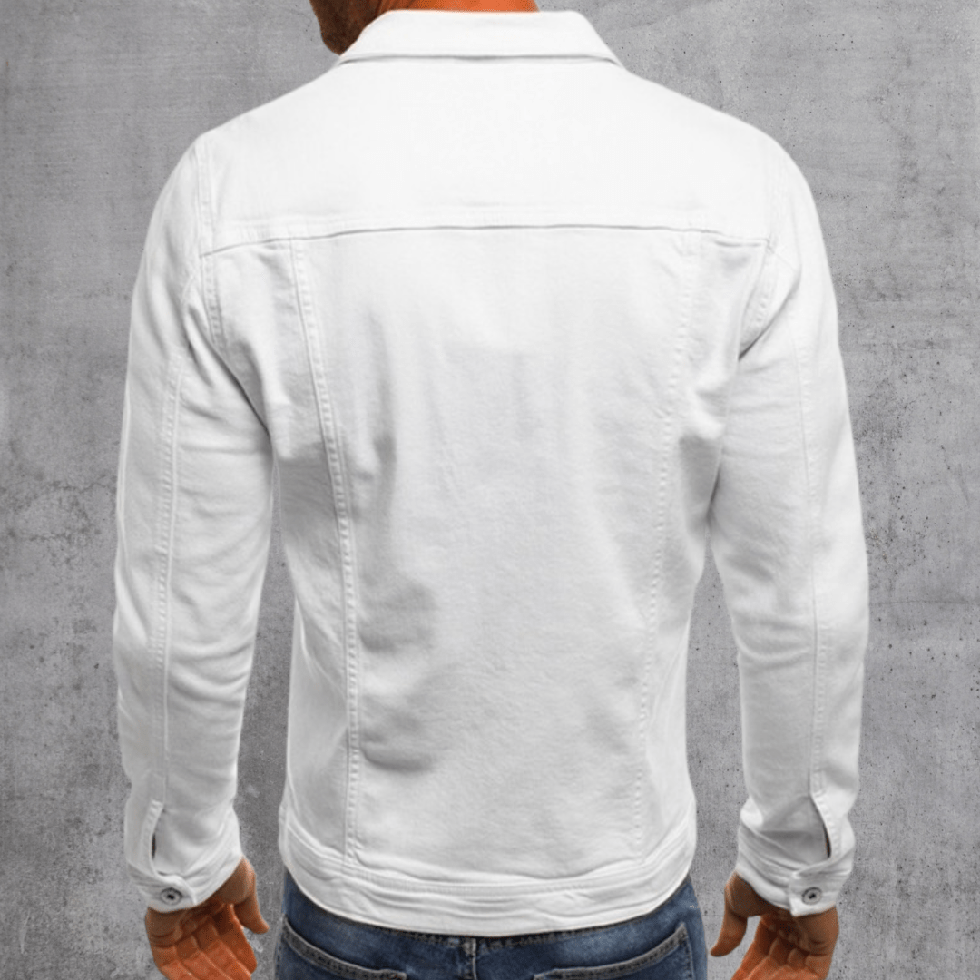 James Jakke i Jean Streetwear Mænd – Slim Fit, Urban Stil med Multi-Lomme Design
