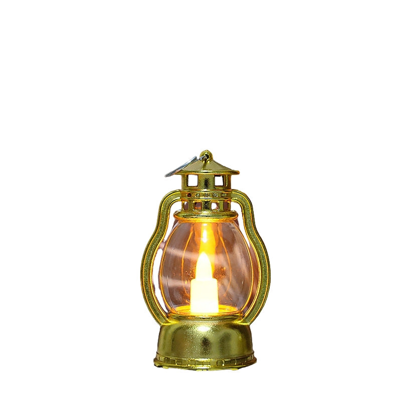 GlowHaven – Vintage LED Bordlampe i Lanterne-stil med Kompakt Design