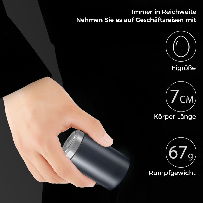 BladeJet Mini Elektrisk Barbermaskine – Bærbar, USB-opladelig & Vandtæt