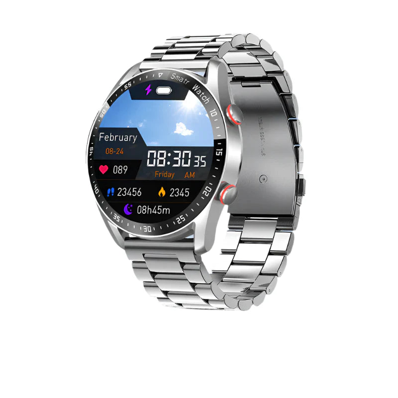 LuxuraTech Smartwatch HW20 | Slank design med overraskelsesgave og chance for iPhone 15-zarada.dk
