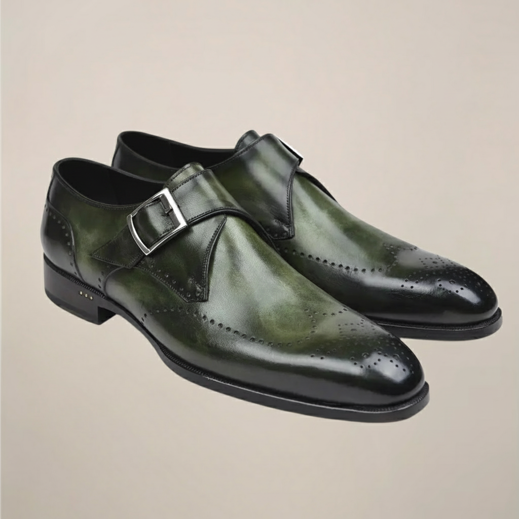 Herre Monk Strap Sko – Klassisk Spænde Design