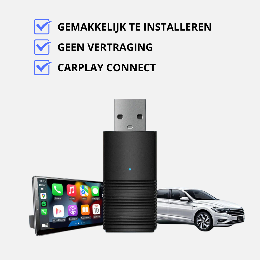 Apple/Android Carplay| Oplev trådløs Carplay i din bil | Direkte forbindelse med BT-zarada.dk