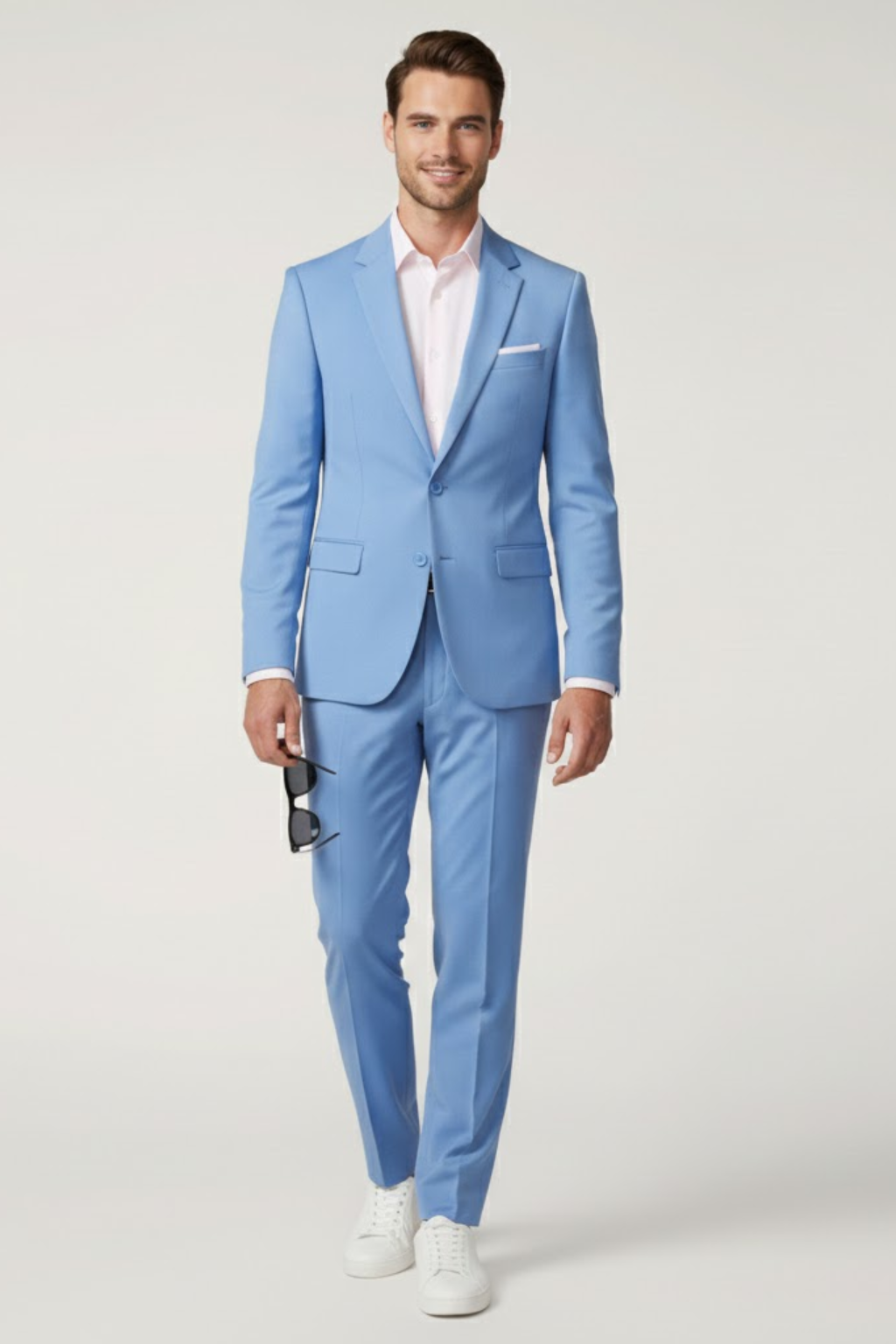 Herre To-delt Slim Fit Jakkesæt – Skræddersyet Blazer og Bukser til Bryllupper og Begivenheder