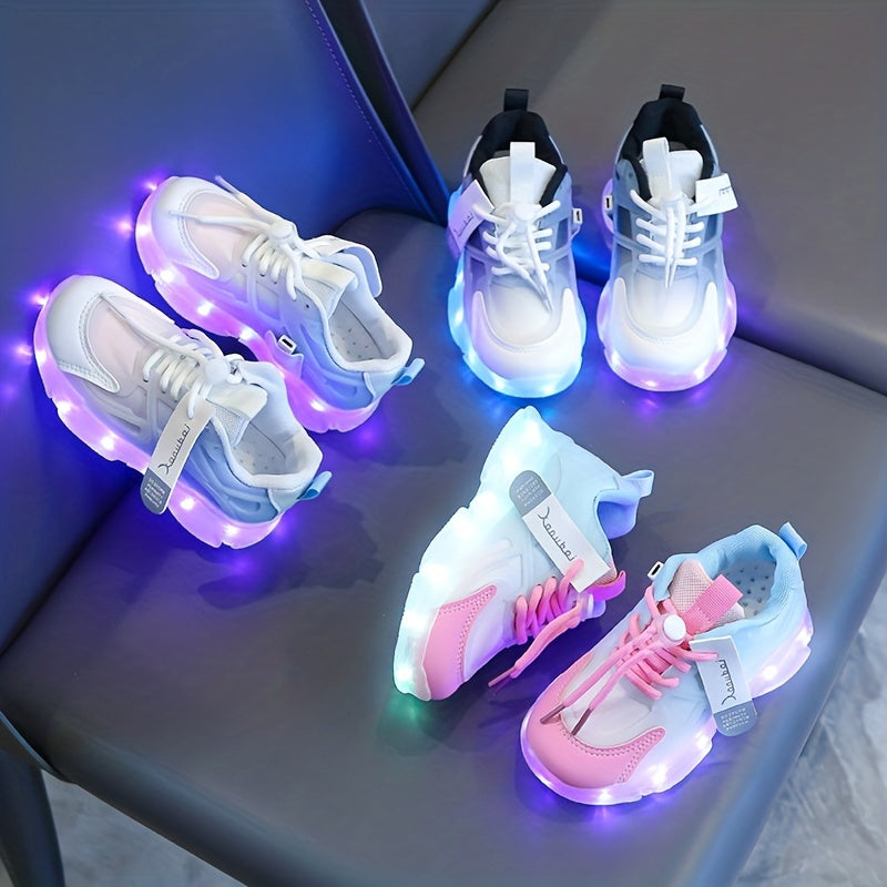 Lysende Sneakers til Børn – Farverige, LED-belysning for et Legende Udseende
