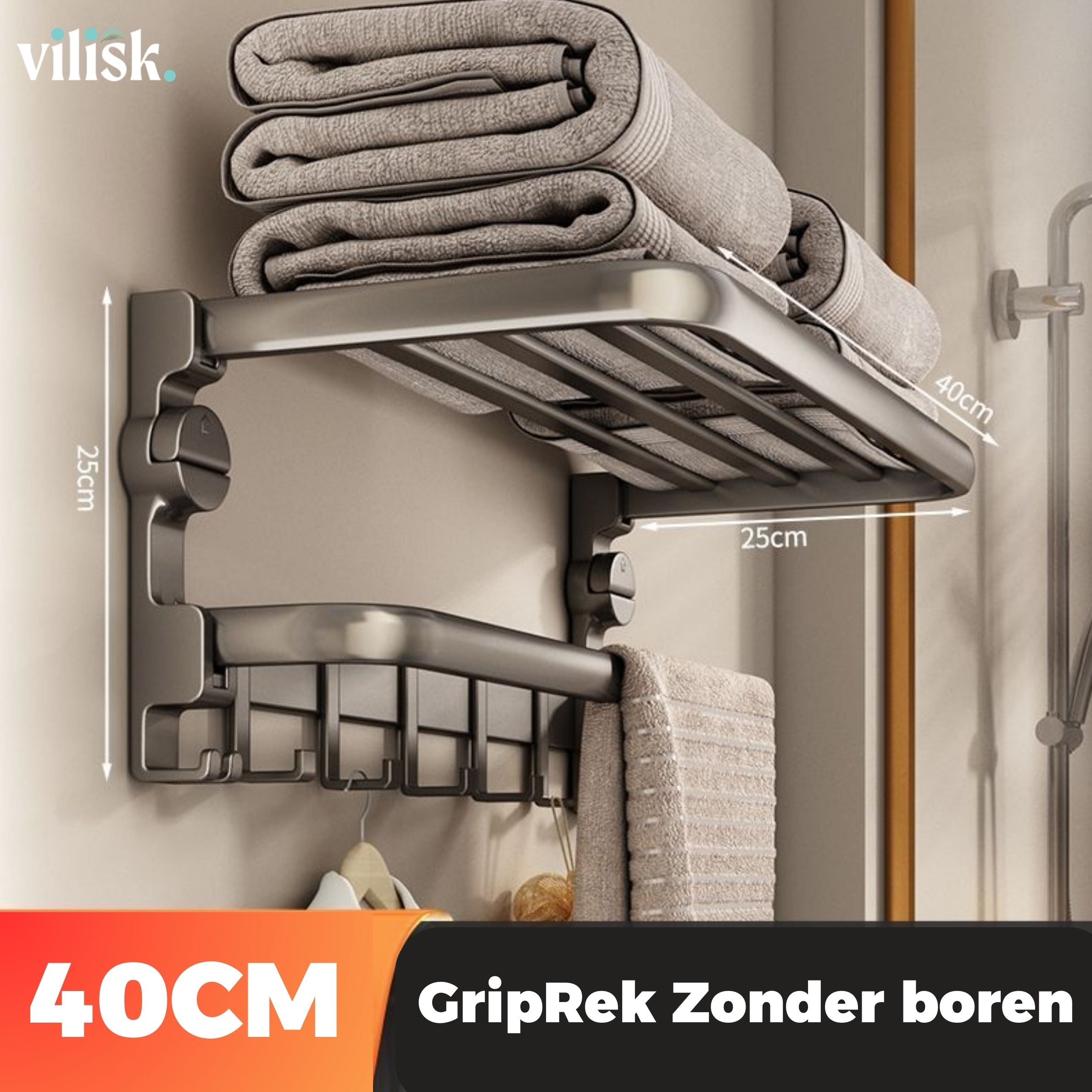 LuxuraGrip | Enkel opbevaring uden boring, stilfuld og praktisk-zarada.dk