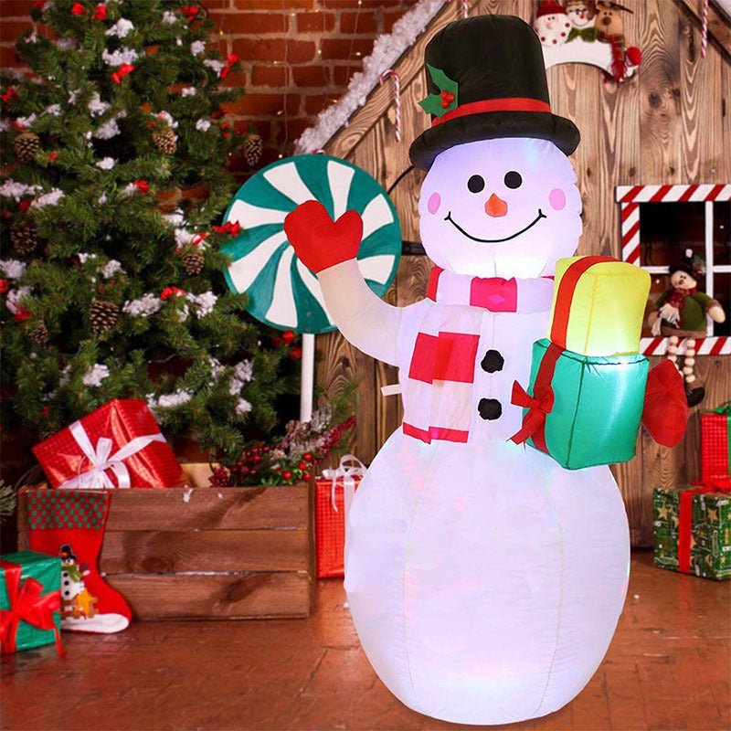 Jule Ornament Dekoration – Snemand eller Juletræ med Belysning