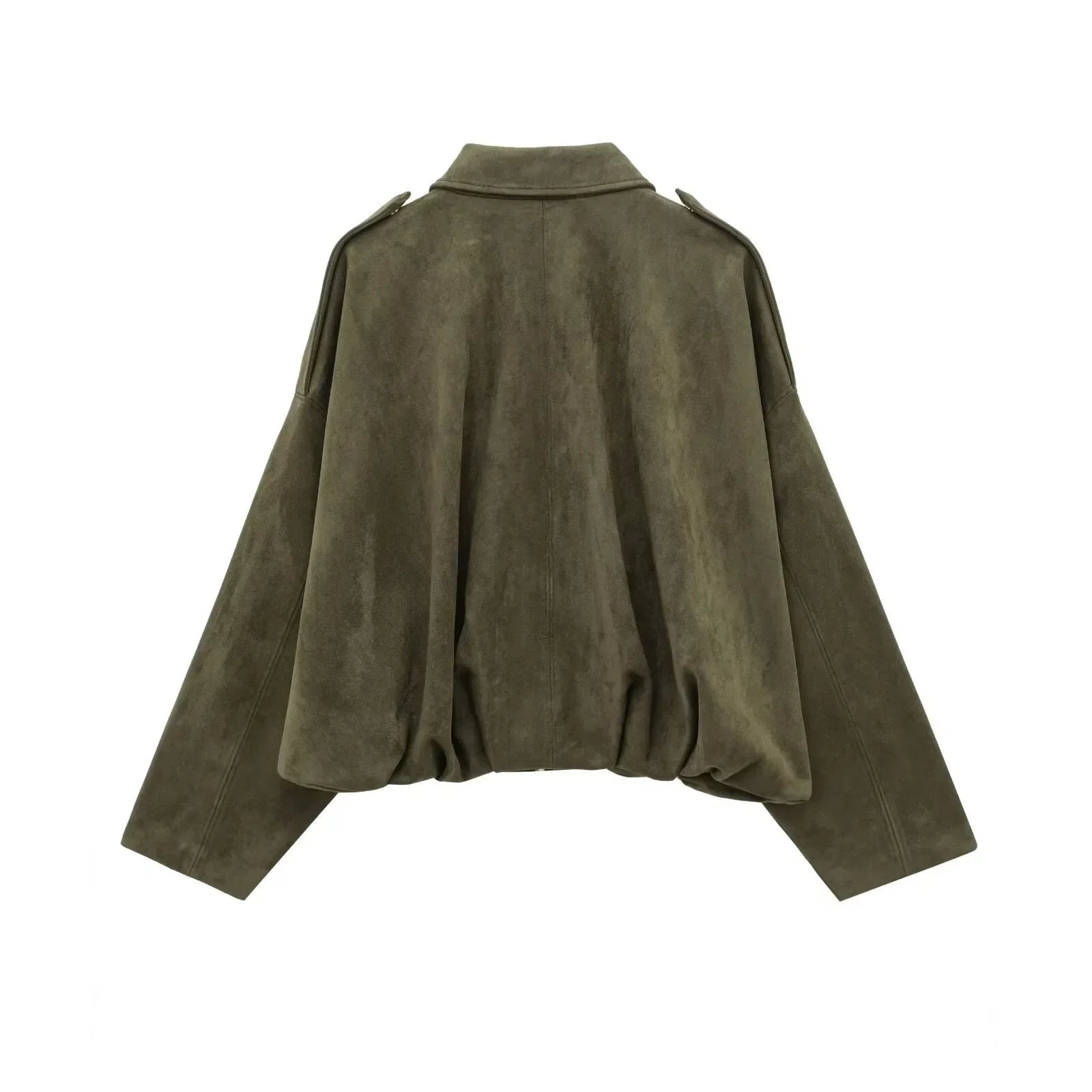 Isla Veste Dame i Suede – Elegant Oversize Jakke med Moderne Snit & Blød Komfort