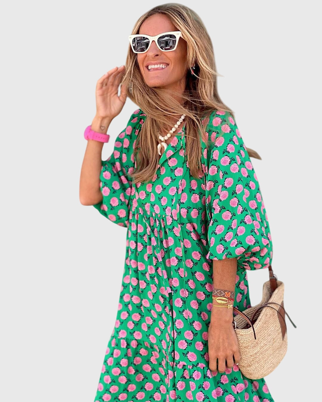 Boho Maxi Kjole – Åndbart Stof & Let Følelse