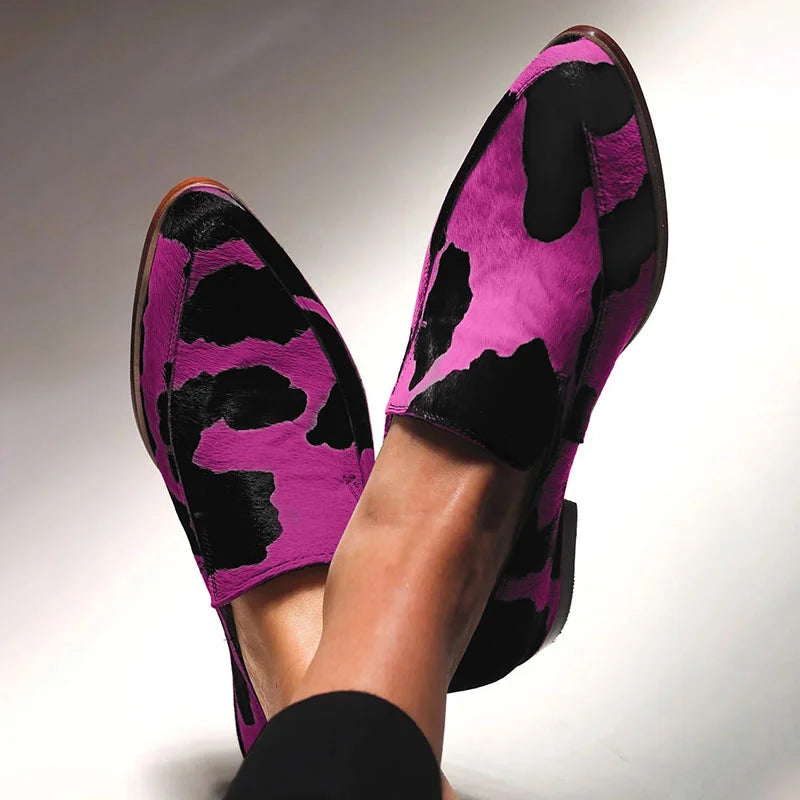 UDTALELSE ANIMAL-PRINT LOAFERS