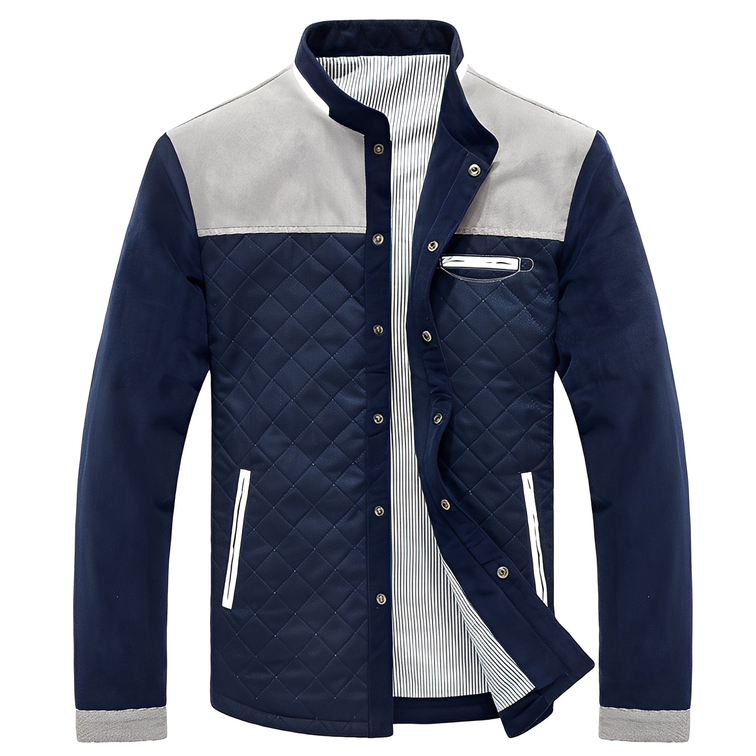 Ythan Veste Patchwork til Mænd – Moderne og Elegant Frakke i Premium Stof med Nutidigt Design