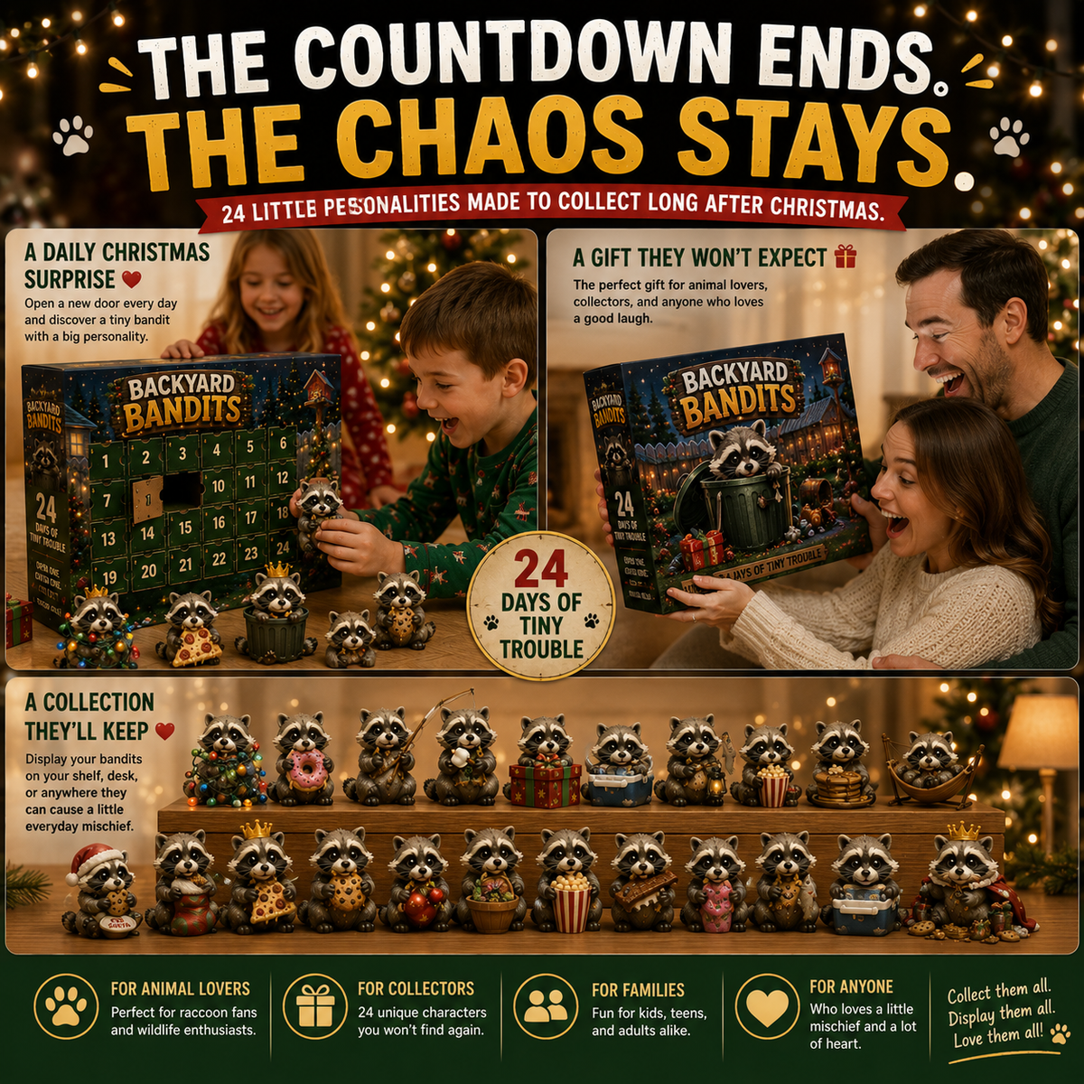 Backyard Bandits Advent Calendar – 24 Days Filled with Little Problems and Big Surprises