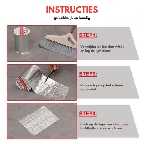 HeatGuard | Vandtæt Aluminium Tape-zarada.dk
