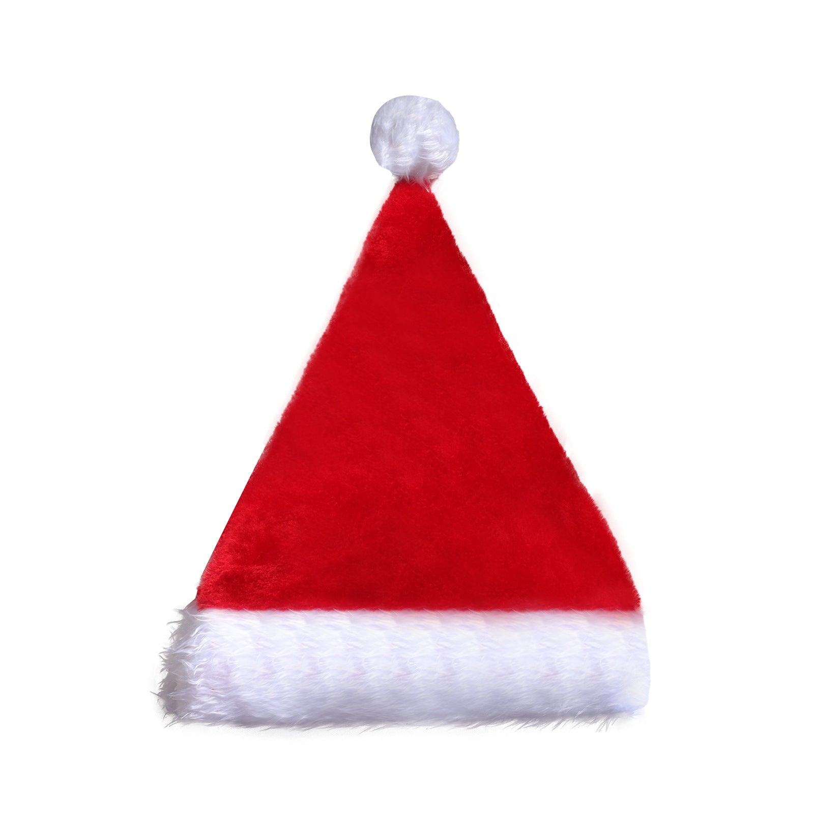 Lysende Julehat med LED Lygter – Blød Pluche Santa Hat med Farvet Lys
