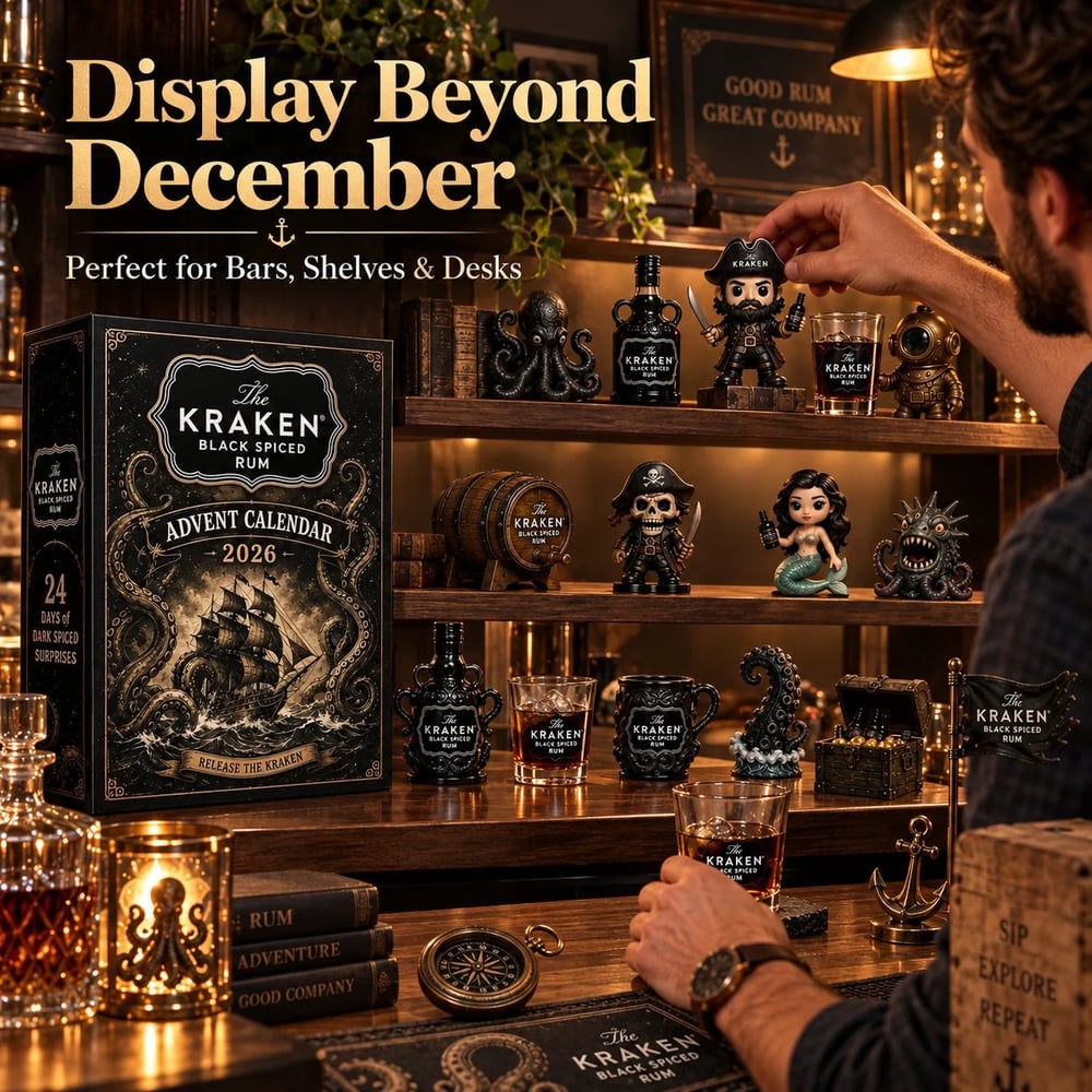 Kraken Rum Advent Calendar – 24-Day Mini Bottle Christmas Countdown