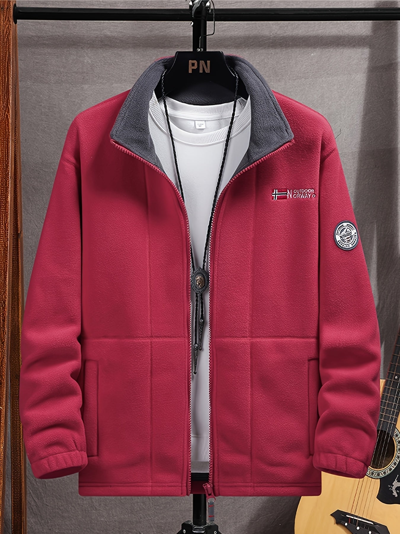 Julius Veste Polaire Outdoor Mand – Blød, Varm & Let med Beskyttende Krave