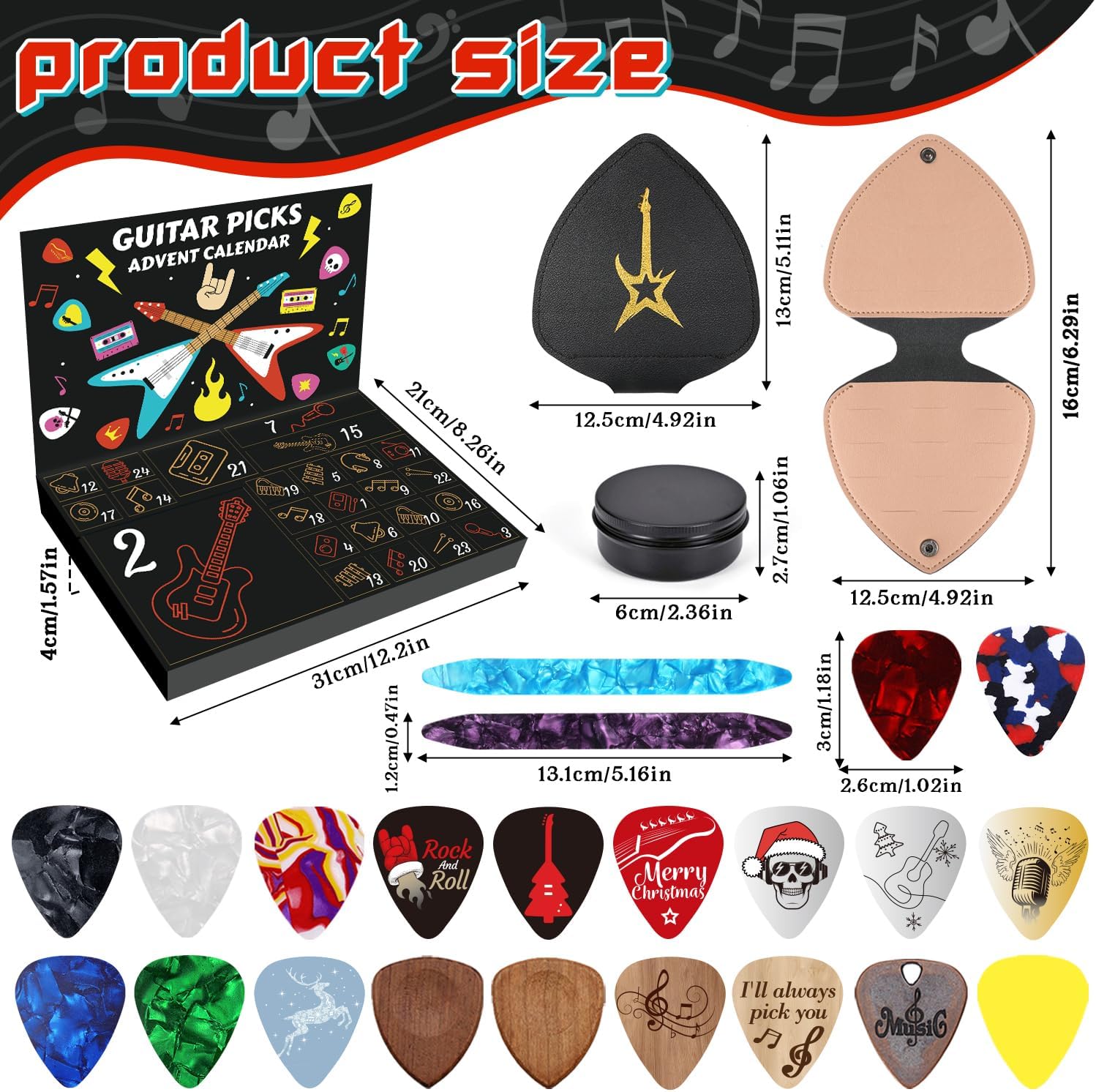 Guitarix | Julekalender Guitar Plectrums 2025 Specialudgave