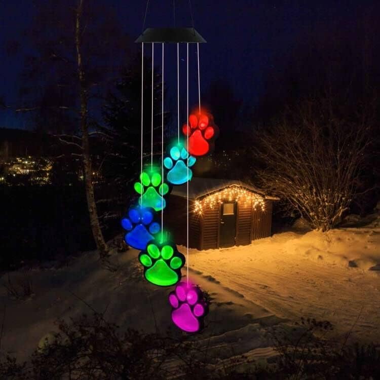 PetGlow - Farveskiftende poteaftrykslys til oplyste haver