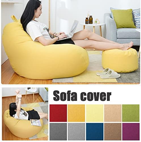 Norvo | Luksuriøs Lin Bean Bag – Ergonomisk & Stilfuld Komfort Møbel