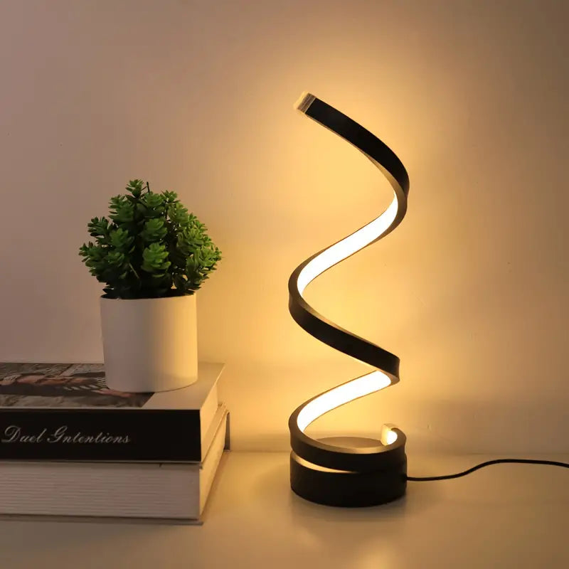 SPIRALUX – Moderne Design Spiral LED Bordlampe (Dæmpbar)