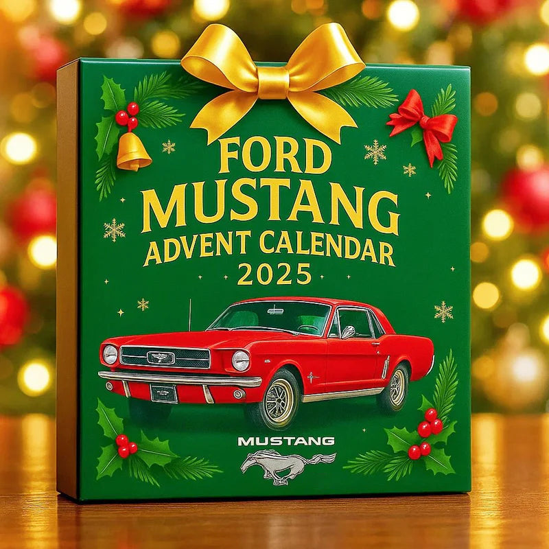 MustangMerry | Ford Mustang Julekalender 2025 Festlig Ferietælling