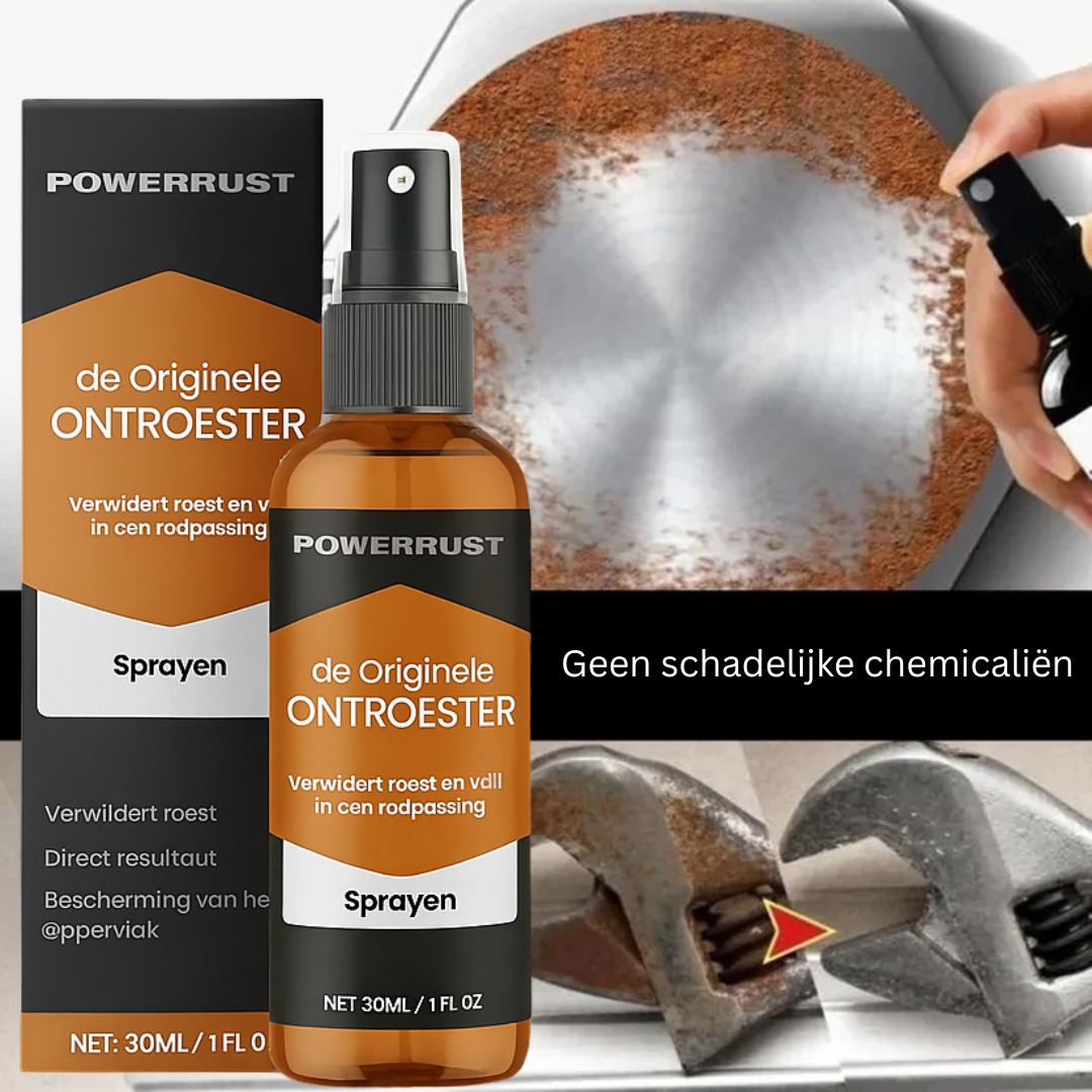 PowerRust Rustfjerner - fjerner selv genstridig rust på få sekunder