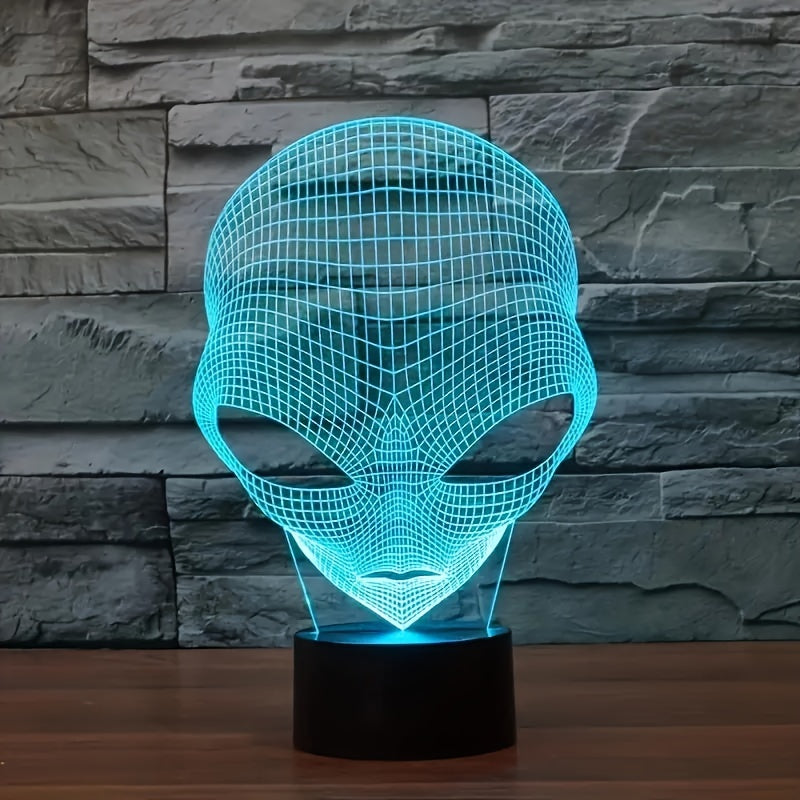 AstroLicht – 3D-alienlampe med LED farvebelysning og touchbetjening