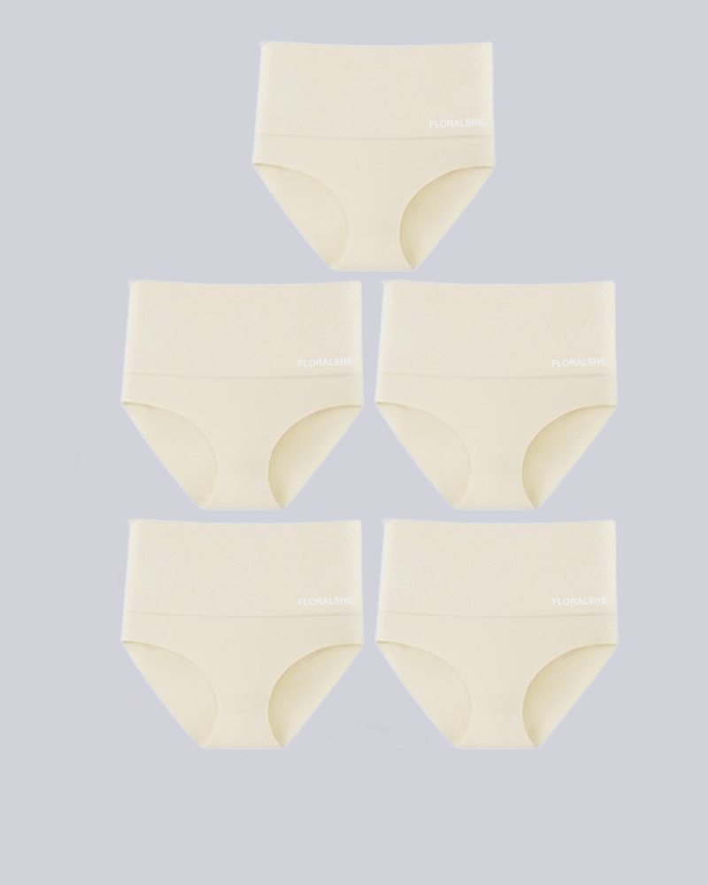 LuxeSilhouette 5-Pack Høj Talje Trusser | Perfekt mavekontrol for en slankere figur-zarada.dk
