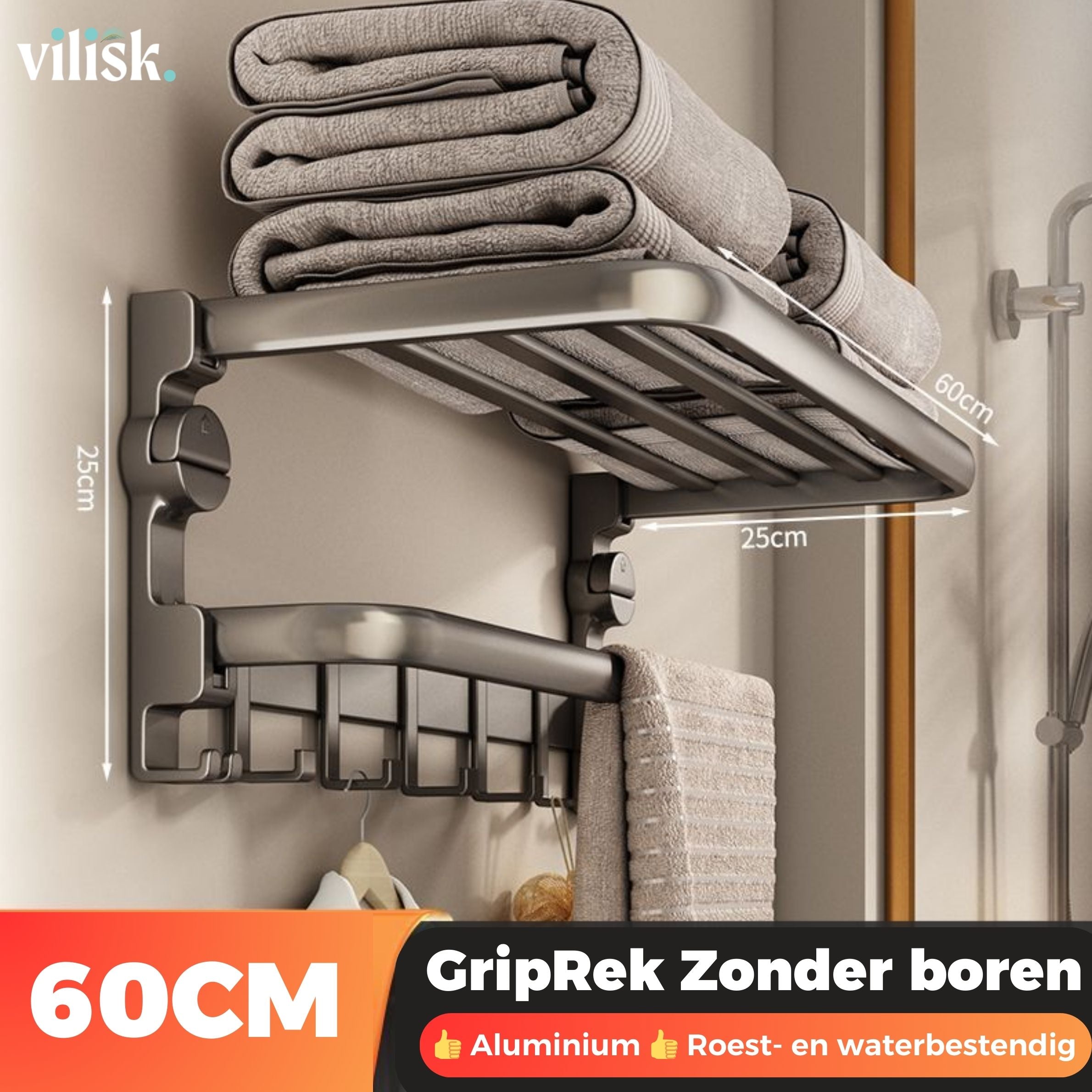 LuxuraGrip | Enkel opbevaring uden boring, stilfuld og praktisk-zarada.dk