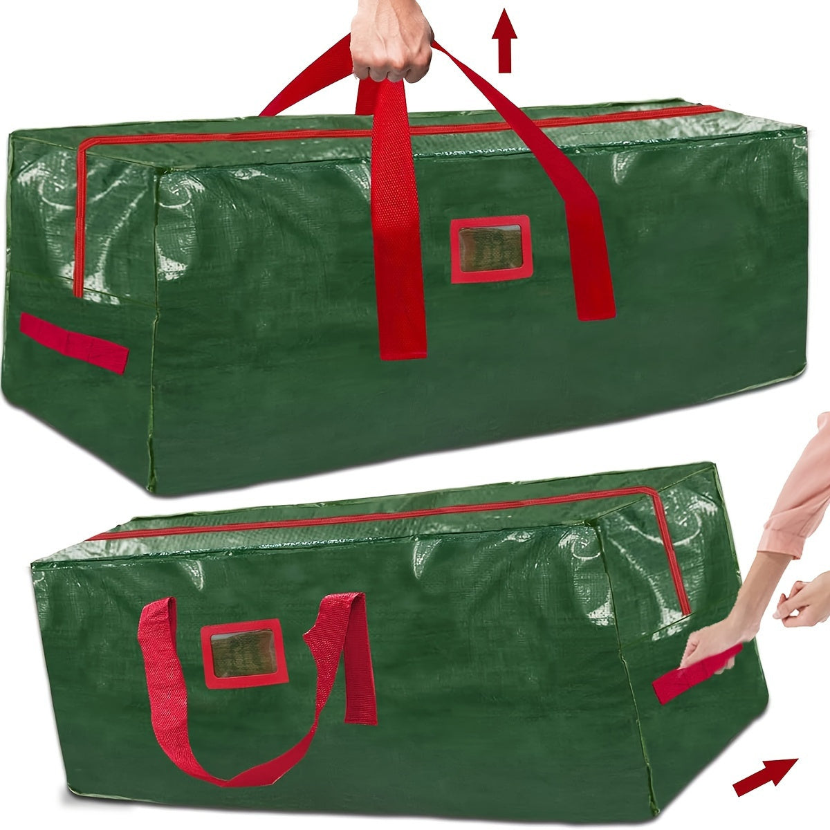 Stor Opbevaringspose til Kunstige Juletræer – Vandtæt og Holdbart Polyester Model TreeTote