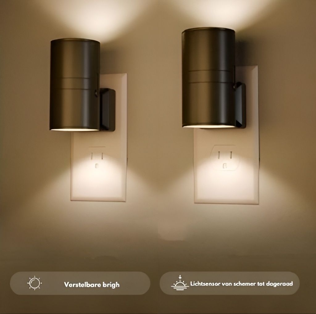 SoftGlow Væglampe | Justerbar dæmpet lys med sensor-zarada.dk