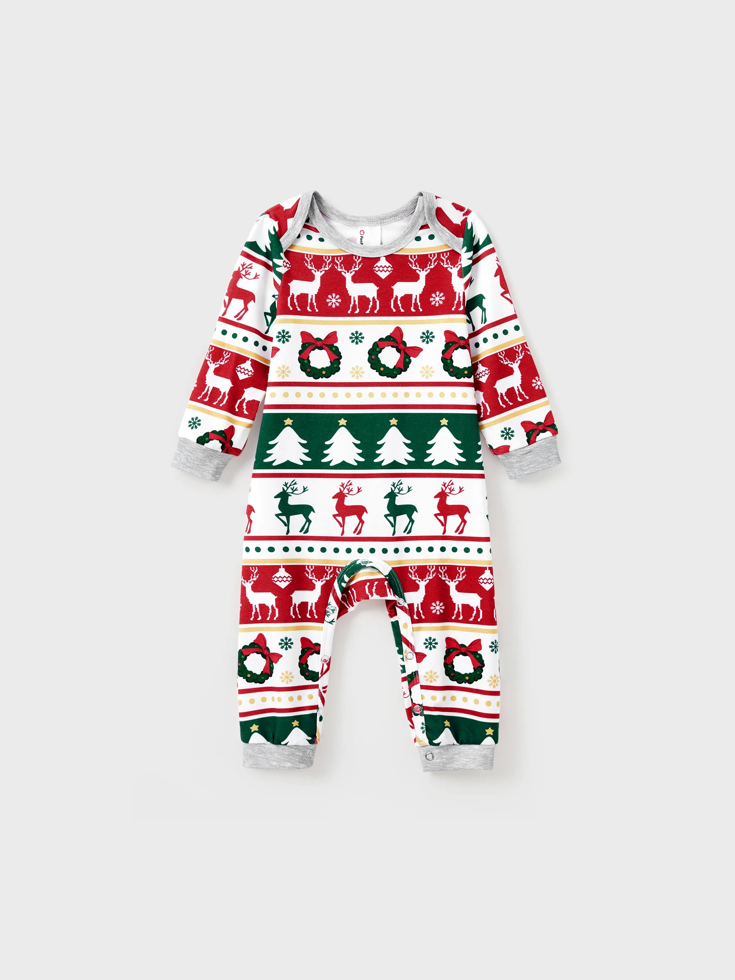 ReindeerJams | Familievenlige julepyjamas med rensdyr- og juletræsmønster samt ColorBlock-sokker