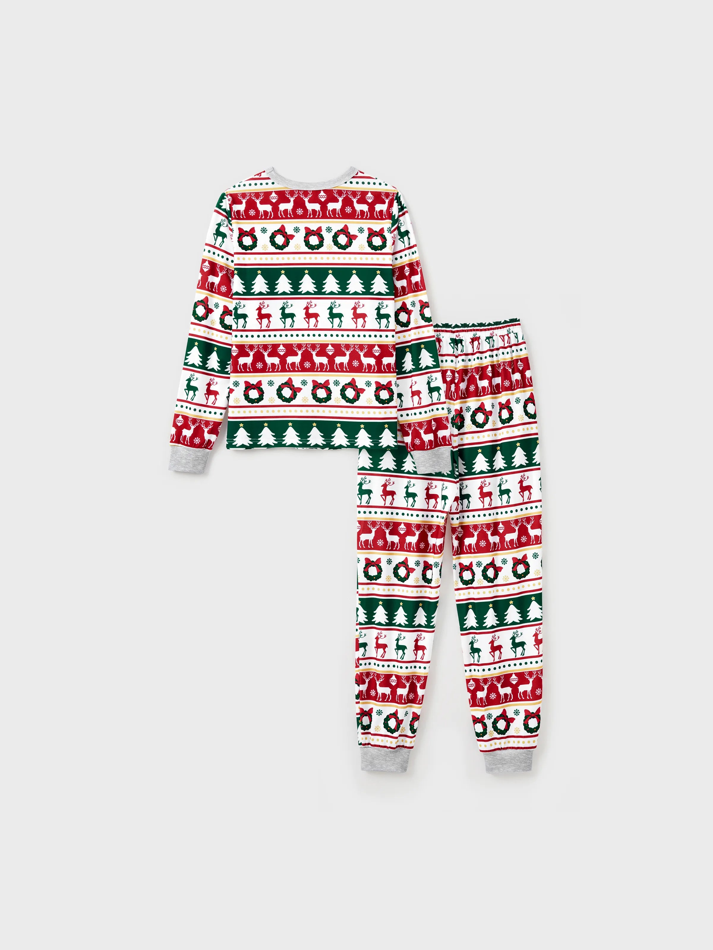 ReindeerJams | Familievenlige julepyjamas med rensdyr- og juletræsmønster samt ColorBlock-sokker