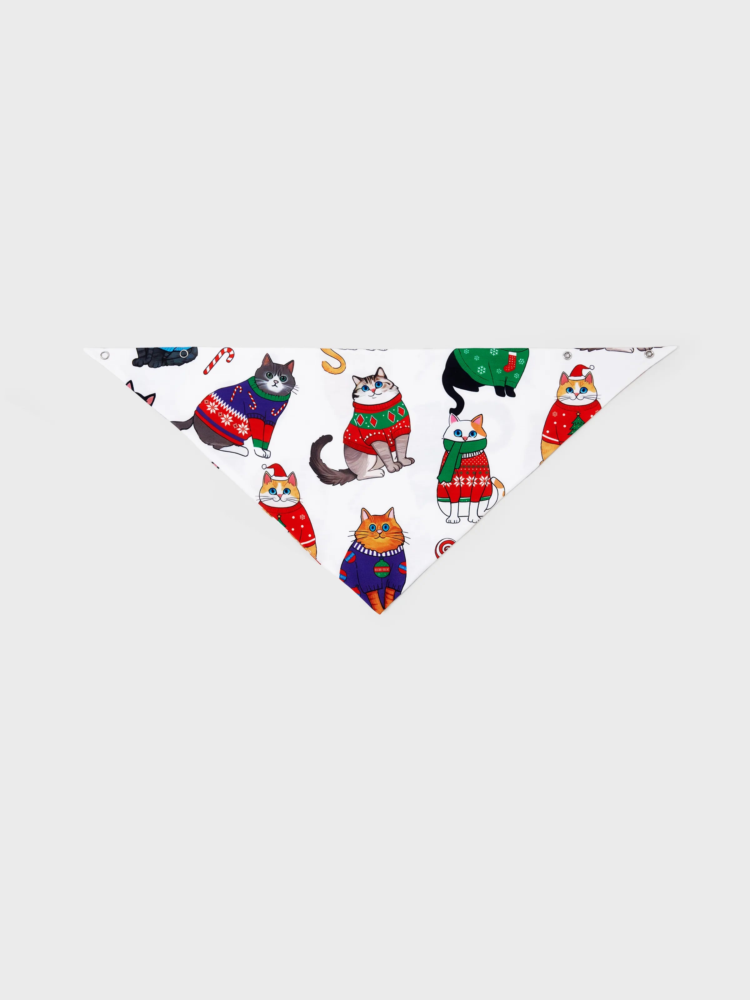 MeowJams | Jule Familie Pyjamas Sæt Katteprint med Matchende Sokker Multicolor