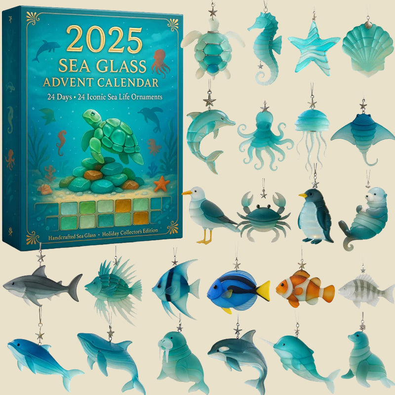 ShellSpark Adventskalender 2025 | Oplev daglige overraskelser med miljøvenlige havglas kunstskatte!