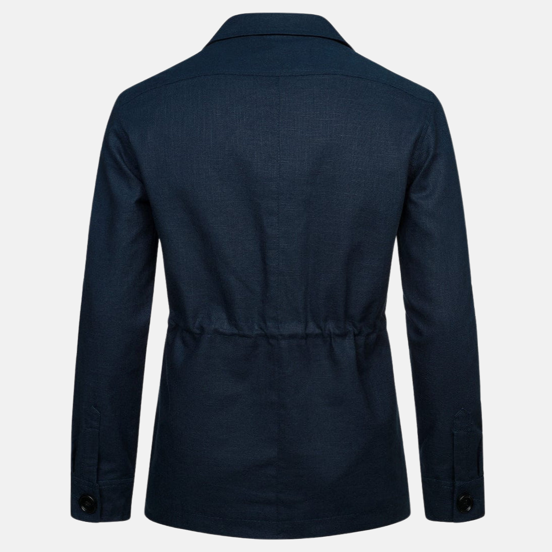 Vince Elegant Herrejakke – Klassisk Stil med Flere Lommer & Knaplukning