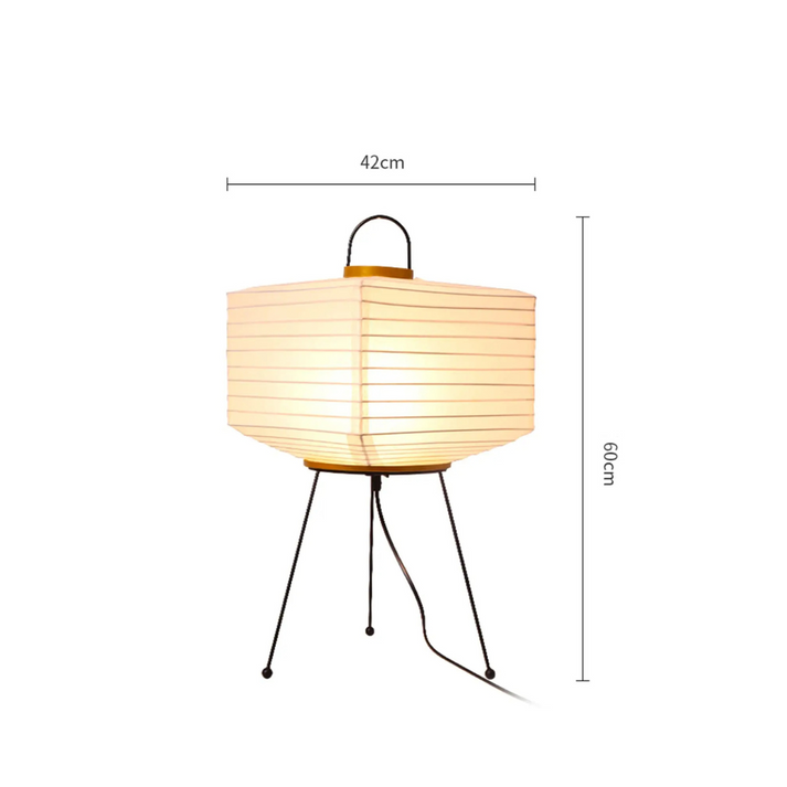 ZenGlow – Minimalistisk gulvlampe med elegant lanterneform for blødt omgivende lys
