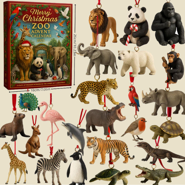 ZooYule | Glædelig Jul Zoo Adventskalender 2025 Festlig Nedtælling