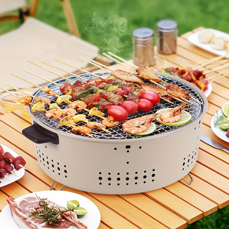 Indendørs Grill Røgfri – Elektrisk Grillplade med Fedtafgang og 2000W Effekt