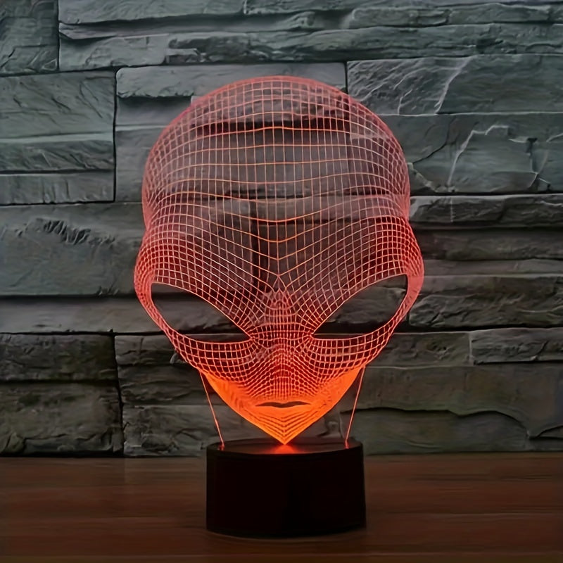 AstroLicht – 3D-alienlampe med LED farvebelysning og touchbetjening