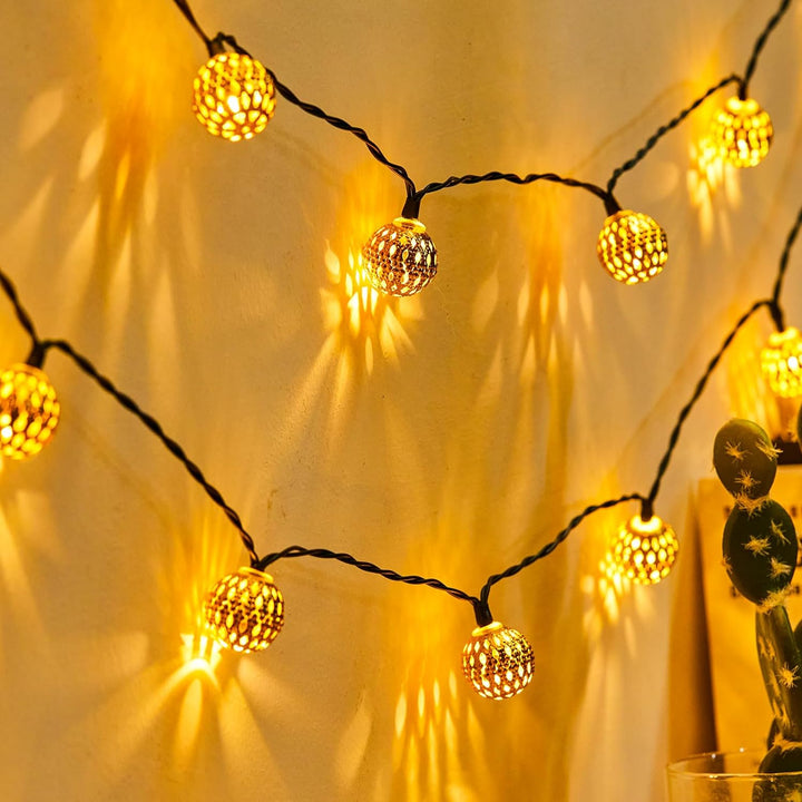 Moroccan Solar Light String – 12 m, 100 Waterproof LED Lights