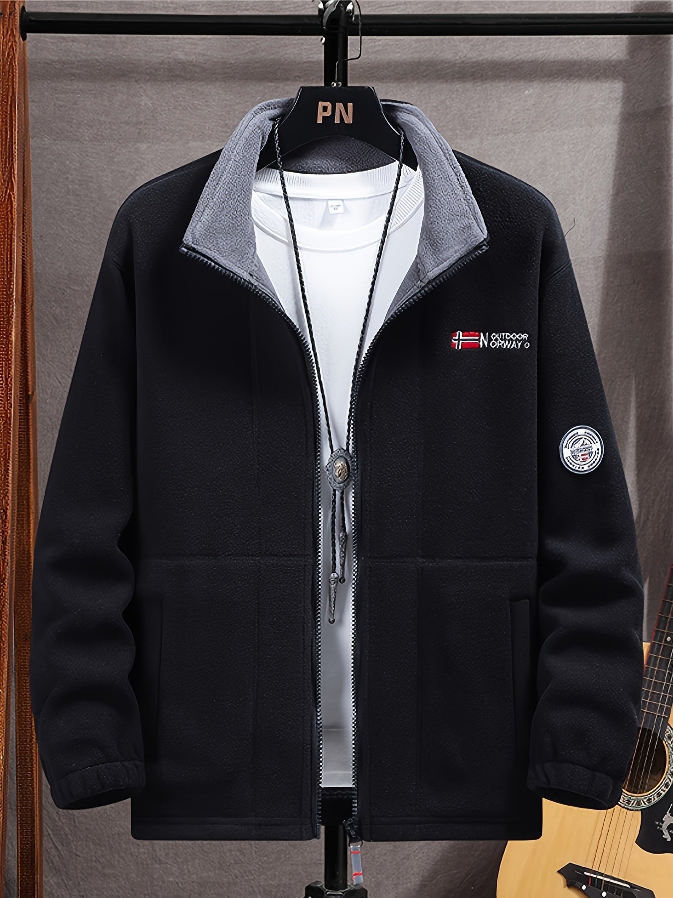 Julius Veste Polaire Outdoor Mand – Blød, Varm & Let med Beskyttende Krave