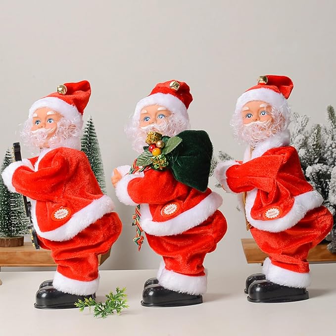 Winking Santa Claus with Bare Bottom - Funny Christmas Decoration