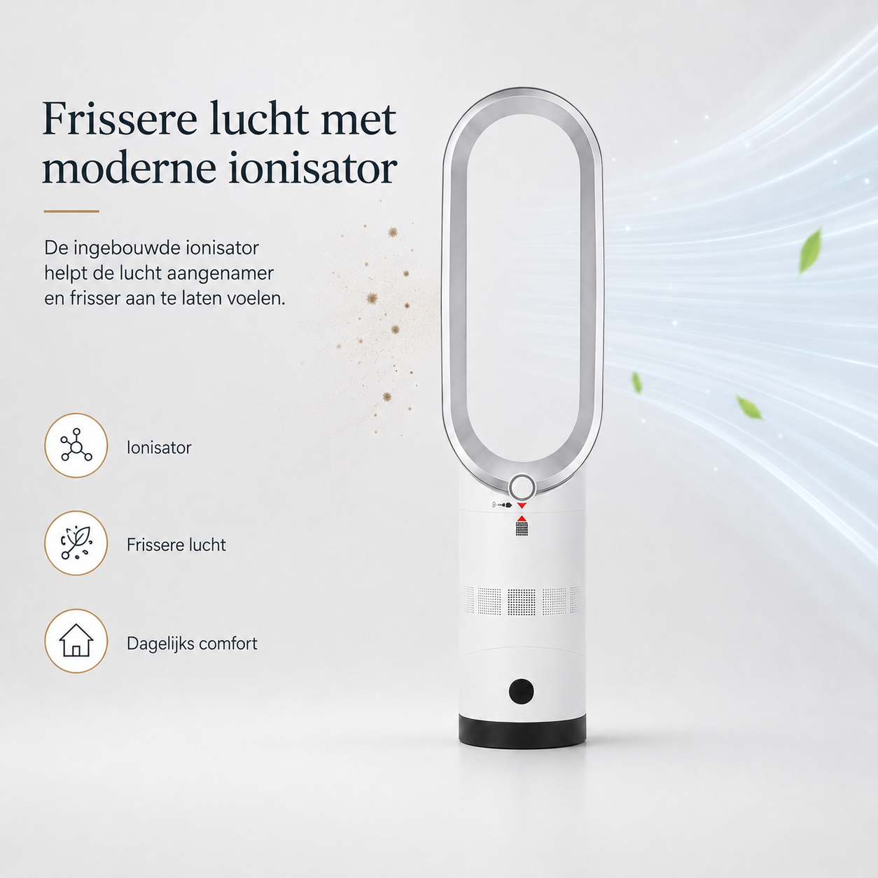 Airpure | Kompakt 3-i-1 Luftrenser & Køler | Med Oscillation & LED Berøringskontrolpanel