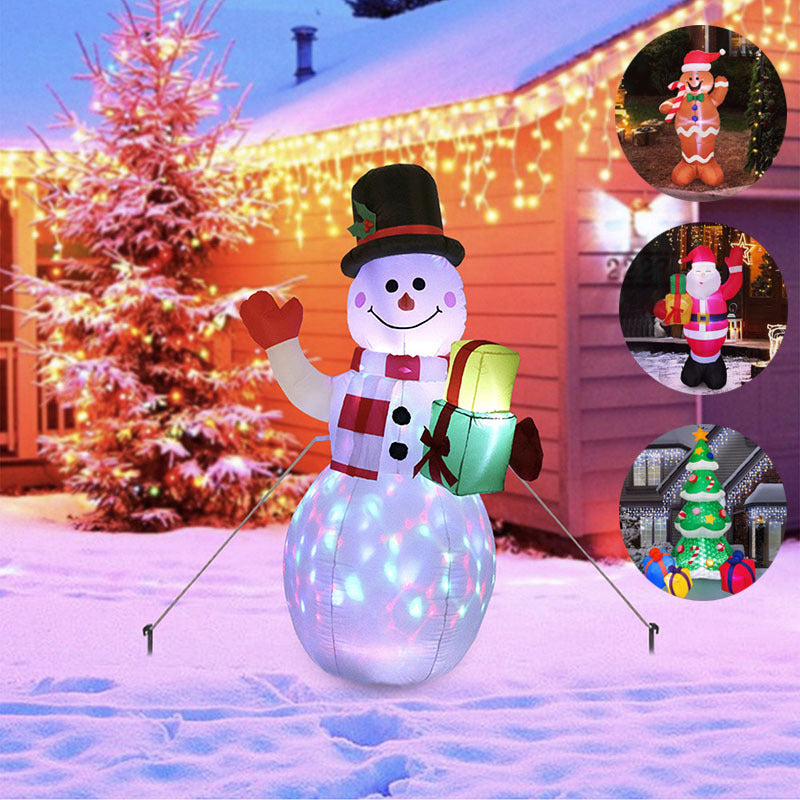 Jule Ornament Dekoration – Snemand eller Juletræ med Belysning